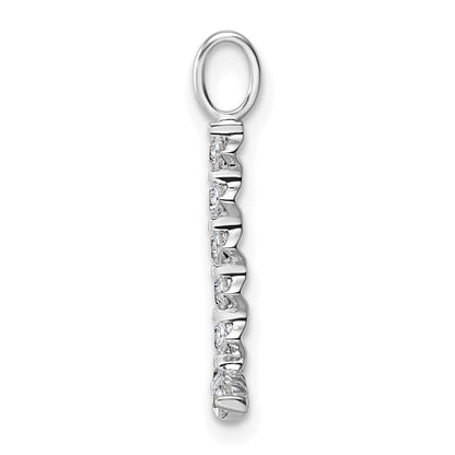 True Origin 14K White Gold 1/3 carat Lab Grown Diamond VS+ F+ Complete Alphabet L Pendant