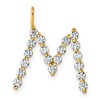 True Origin 14K Yellow Gold 5/8 carat Lab Grown Diamond VS+ F+ Complete Alphabet M Pendant