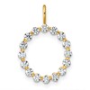 True Origin 14K Yellow Gold 1/2 carat Lab Grown Diamond VS+ F+ Complete Alphabet O Pendant