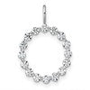 True Origin 14K White Gold 1/2 carat Lab Grown Diamond VS+ F+ Complete Alphabet O Pendant