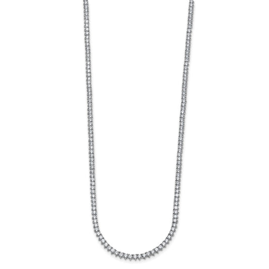 True Origin 14K White Gold 8 1/10 carat Lab Grown Diamond VS+ F+ Complete 20 in Tennis Necklace
