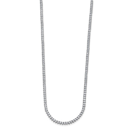 True Origin 14K White Gold 8 1/10 carat Lab Grown Diamond VS+ F+ Complete 20 in Tennis Necklace