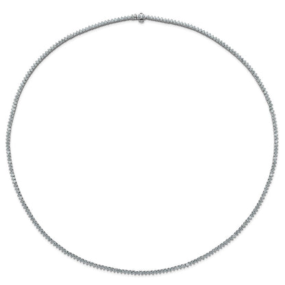 True Origin 14K White Gold 8 1/10 carat Lab Grown Diamond VS+ F+ Complete 20 in Tennis Necklace