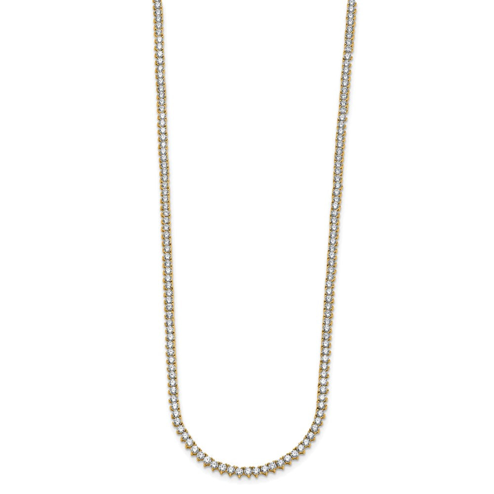True Origin 14K Yellow Gold 8 1/10 carat Lab Grown Diamond VS+ F+ Complete 20 in Tennis Necklace