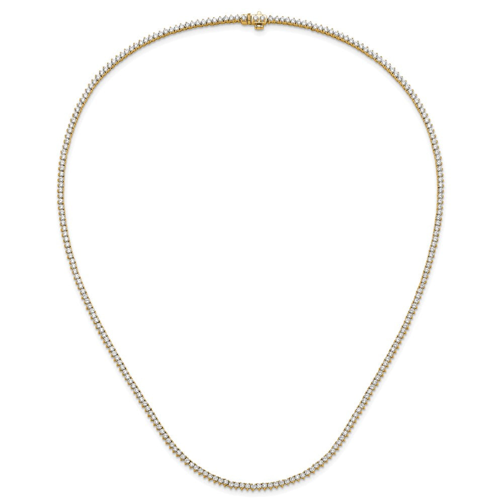 True Origin 14K Yellow Gold 8 1/10 carat Lab Grown Diamond VS+ F+ Complete 20 in Tennis Necklace