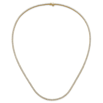 True Origin 14K Yellow Gold 8 1/10 carat Lab Grown Diamond VS+ F+ Complete 20 in Tennis Necklace