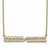 14K Lab Grown Diamond VS/SI+ G+ Bar Necklace