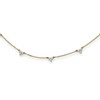 True Origin 14K Yellow Gold 1 carat Lab Grown Diamond VS+ F+ Complete 7 Station 18 in Necklace