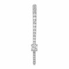 14K White Gold Lab Grown Diamond VS/SI+ G+ Fancy Chain Slide