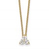 True Origin 14K Yellow Gold 3/4 carat Lab Grown Diamond VS+ F+ 18 in Complete Cluster Necklace