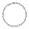 14k White Gold 1 carat Lab Grown Diamond VS/SI+ G+ Circle Chain Slide Pendant