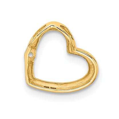 10k Holds 1-1.7 mm Stone Heart Chain Slide Mounting
