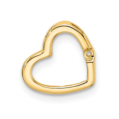 10k Holds 1-1.7 mm Stone Heart Chain Slide Mounting