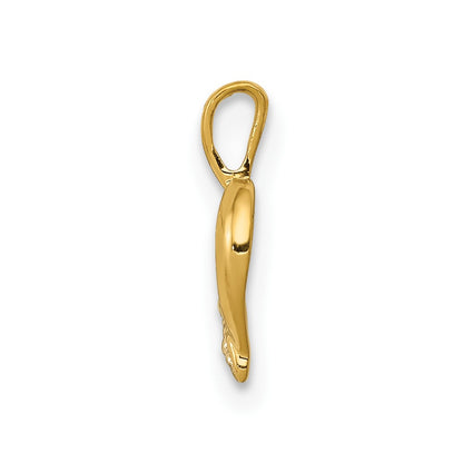 10K .01 carat Diamond Heart Pendant