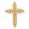 10K Holds 11-1.9mm Diamond Cross Pendant Mounting
