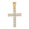 10K 1/4 carat Diamond Latin Cross Pendant