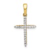 10K 1/6 carat Diamond Cross Pendant