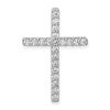 14k White Gold 1/2 carat Lab Grown Diamond VS/SI+ G+ Complete Cross Chain Slide Pendant