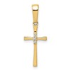 10K .02ct. Diamond Cross Pendant