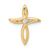 10K AA Diamond Cross Chain Slide