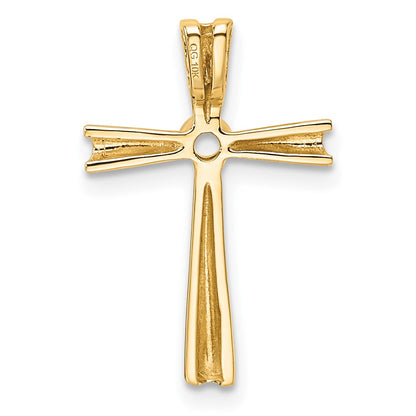 10K Holds 1-2.2mm Diamond Cross Chain Slide Mounting