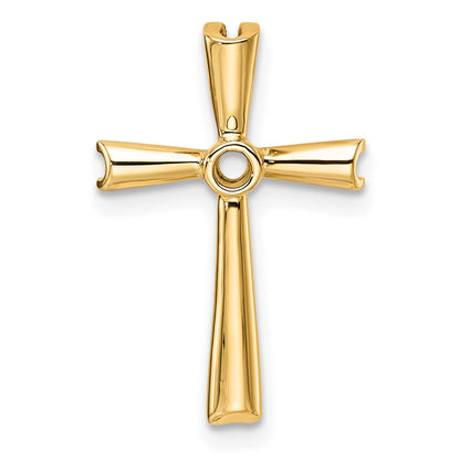 10K Holds 1-2.2mm Diamond Cross Chain Slide Mounting