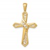 10K 1/20 carat Diamond Cross Pendant
