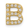10k 1/6 carat Diamond Letter B Initial Charm