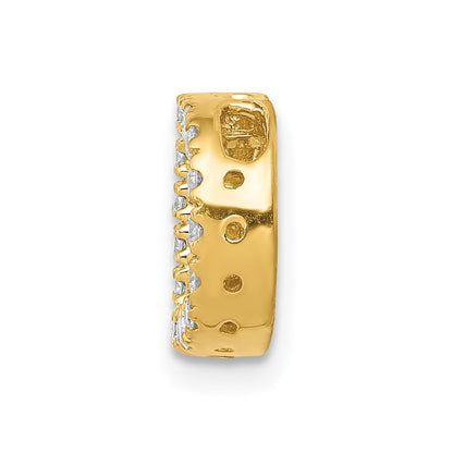 10k 1/6 carat Diamond Letter D Initial Charm