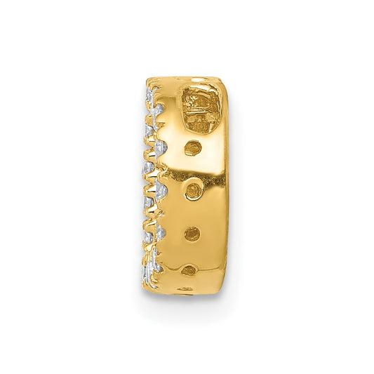 10k 1/6 carat Diamond Letter D Initial Charm