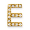 10k 1/6 carat Diamond Letter E Initial Charm