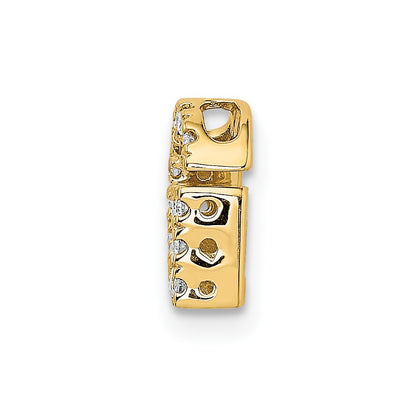 10k 1/6 carat Diamond Letter G Initial Charm