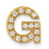 10k 1/6 carat Diamond Letter G Initial Charm