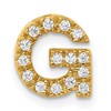14K  Diamond Letter G Initial Charm