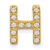 14K  Diamond Letter H Initial Charm