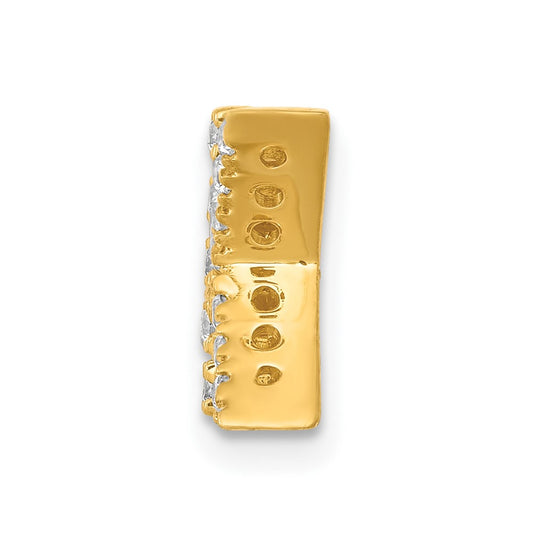 10k 1/8 carat Diamond Letter K  Initial Charm