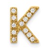 14K  Diamond Letter K  Initial Charm