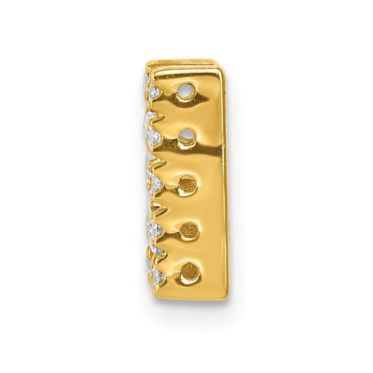 14K  Diamond Letter N Initial Charm