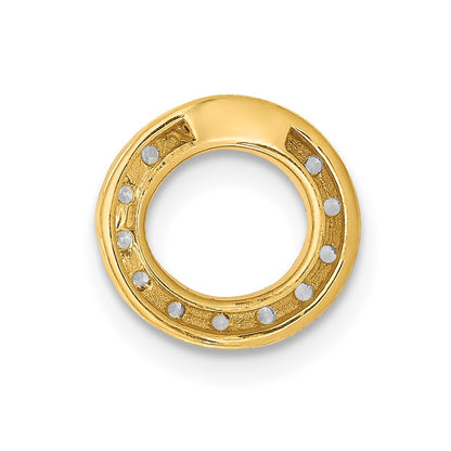 10k 1/8 carat Diamond Letter O Initial Charm