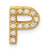 10k 1/8 carat Diamond Letter P Initial Charm
