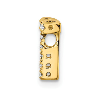 10k 1/10 carat Diamond Letter T Initial Charm
