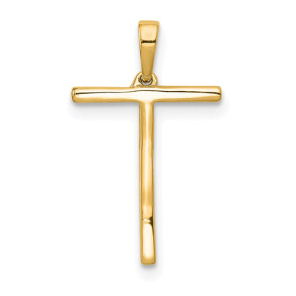 14K Diamond Letter T Initial Pendant