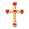 10k Ruby Cross Chain Slide