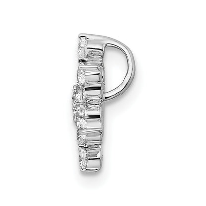 14k White Gold 1/2 carat Lab Grown Diamond VS/SI+ G+ Complete Star Chain Slide Pendant