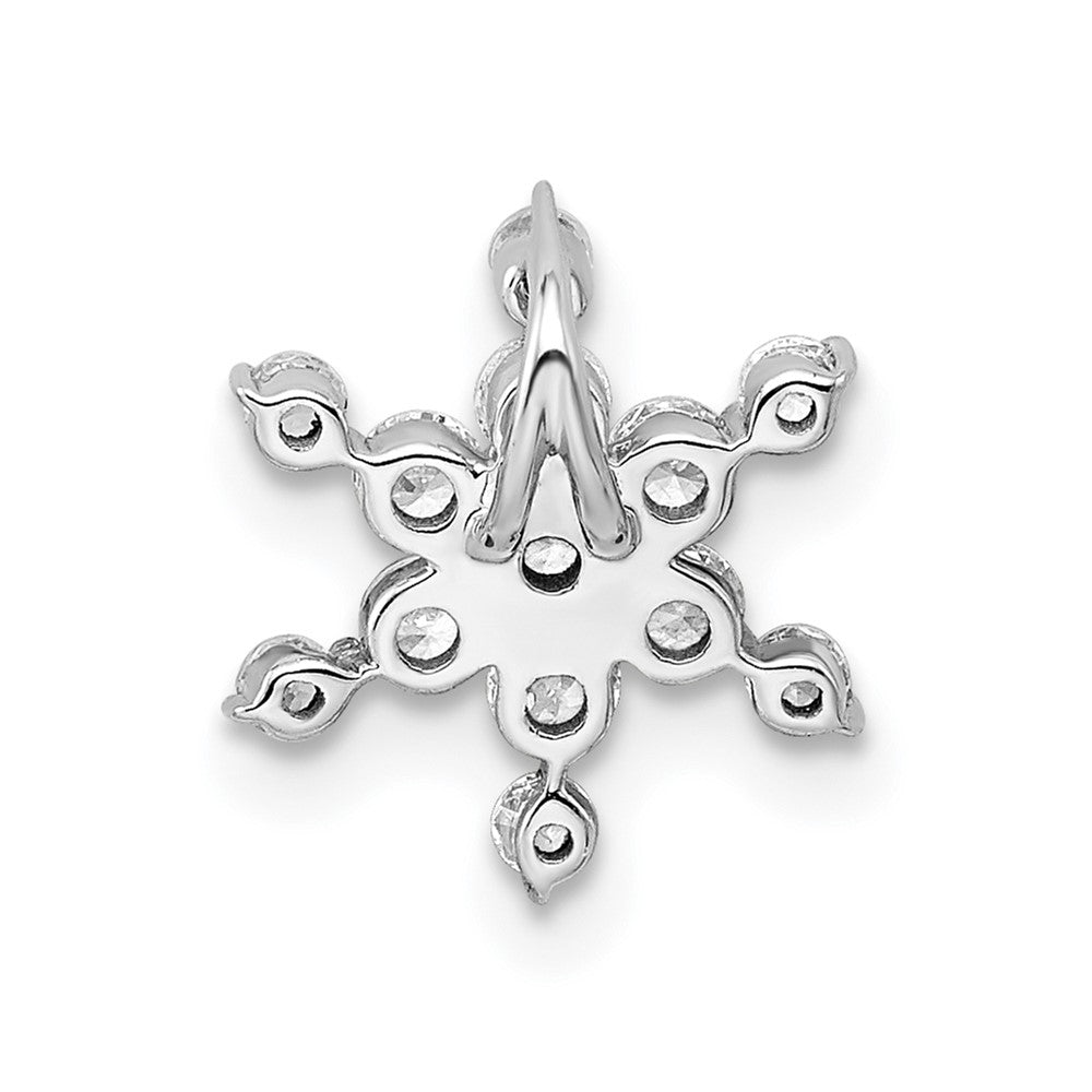 14k White Gold 1/2 carat Lab Grown Diamond VS/SI+ G+ Complete Star Chain Slide Pendant