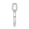 14k White Gold Diamond Number 9 Pendant