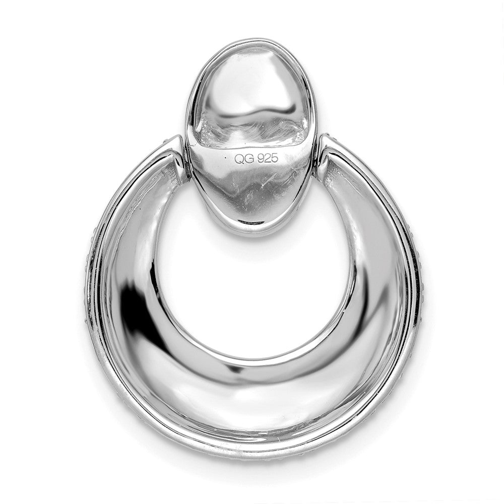 True Origin 14K White Gold 1 1/6 carat Lab Grown Diamond VS+ F+ 18 in Complete Circle Pendant Necklace