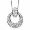 True Origin 14K White Gold 1 1/6 carat Lab Grown Diamond VS+ F+ 18 in Complete Circle Pendant Necklace