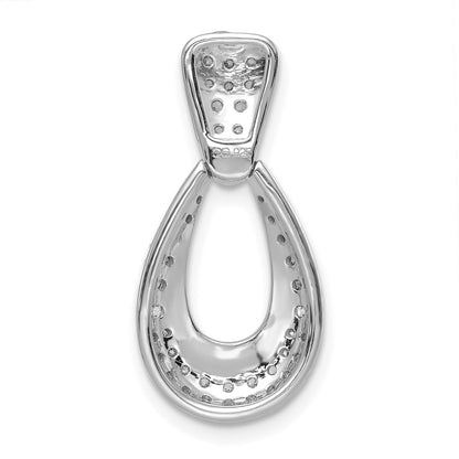 True Origin 14K White Gold 1/2 carat Lab Grown Diamond VS+ F+ 18 in Complete Teardrop Necklace