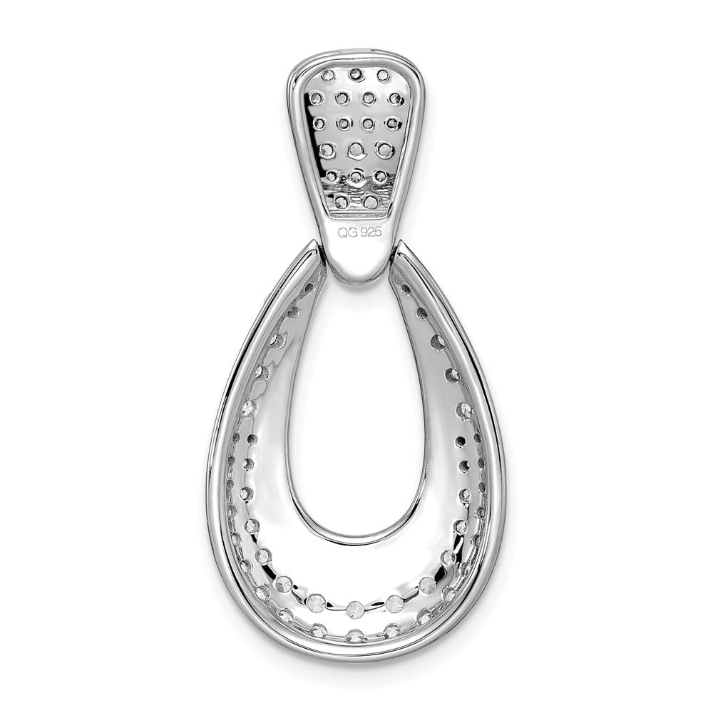 True Origin 14K White Gold 1 1/3 carat Lab Grown Diamond VS+ F+ 18 in Complete Teardrop Necklace